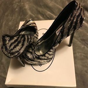 Steve Madden Bliss Zebra Heels